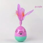 Plastic Ball With Feather Cat Toy - Image 6