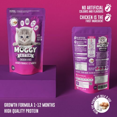 MOGGY KITTEN FOOD (CHICKEN & RICE) 1 KG