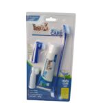 Cat & Dog Toothbrush Kit,4-Piece Set with Toothpaste Fingerbrush - Image 3