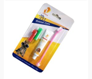 Pet Dental Care Kit with Finger Toothbrushes and Toothpaste - Image 2