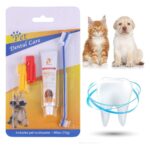 Pet Dental Care Kit with Finger Toothbrushes and Toothpaste