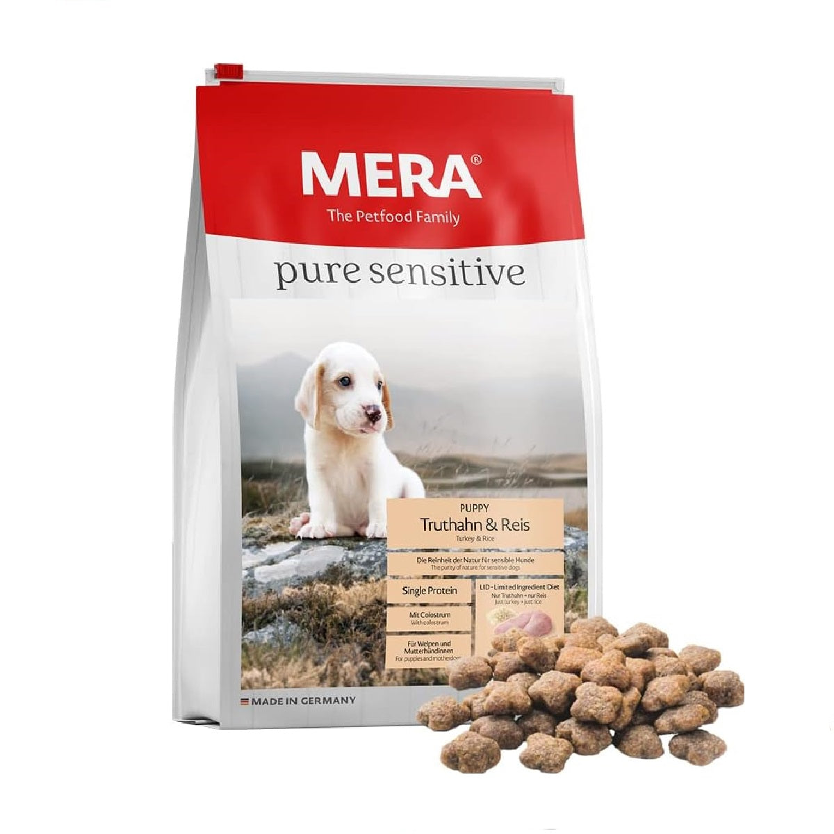 61vmhmL2ETL._AC_SL1000.jpg Mera Pure Sensitive Puppy Turkey & rice - Image 1