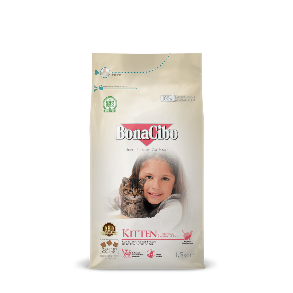 Bonacibo-Kitten-Food.png Bonacibo Kitten Food – 1.5 Kg - Image 1