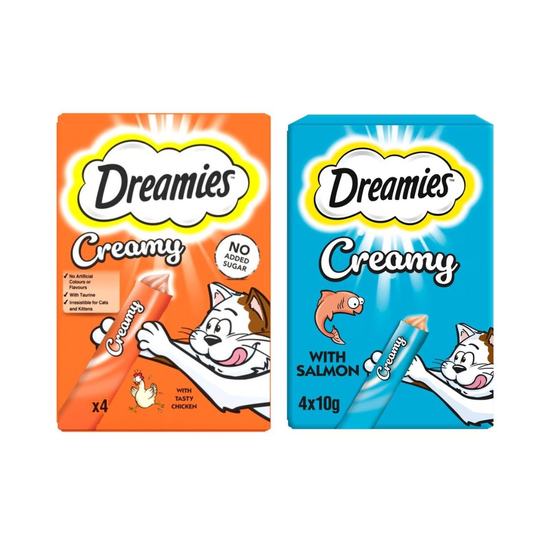 Dreamies-Creamy-Cat-Treats-40-Gram.jpg Creamy Dreamies - Image 1