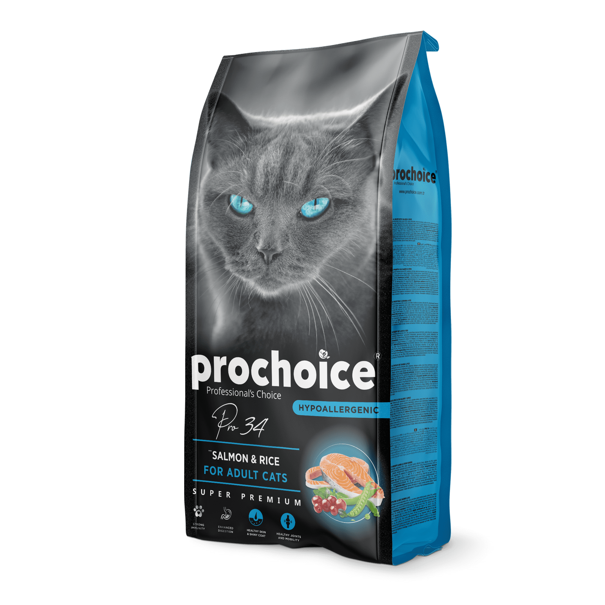 PROCHOICE_Pro34_15kg.png Prochoice Pro34 Salmon & Rice | Adult Cats - Image 1