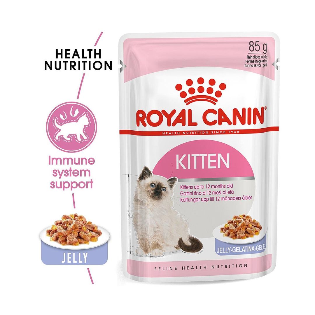 Royal-Canin-Wet-Food-for-Cats-_-Kitten-Jelly.jpg Royal Canin Kitten Jelly – 85 GM - Image 1