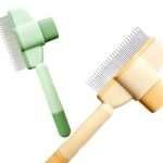 Self-Cleaning Rake Comb for Pet Grooming