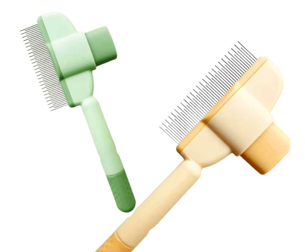 Self-Cleaning-Rake-Comb-for-Pet-Grooming.jpg Self-Cleaning Rake Comb for Pet Grooming - Image 1