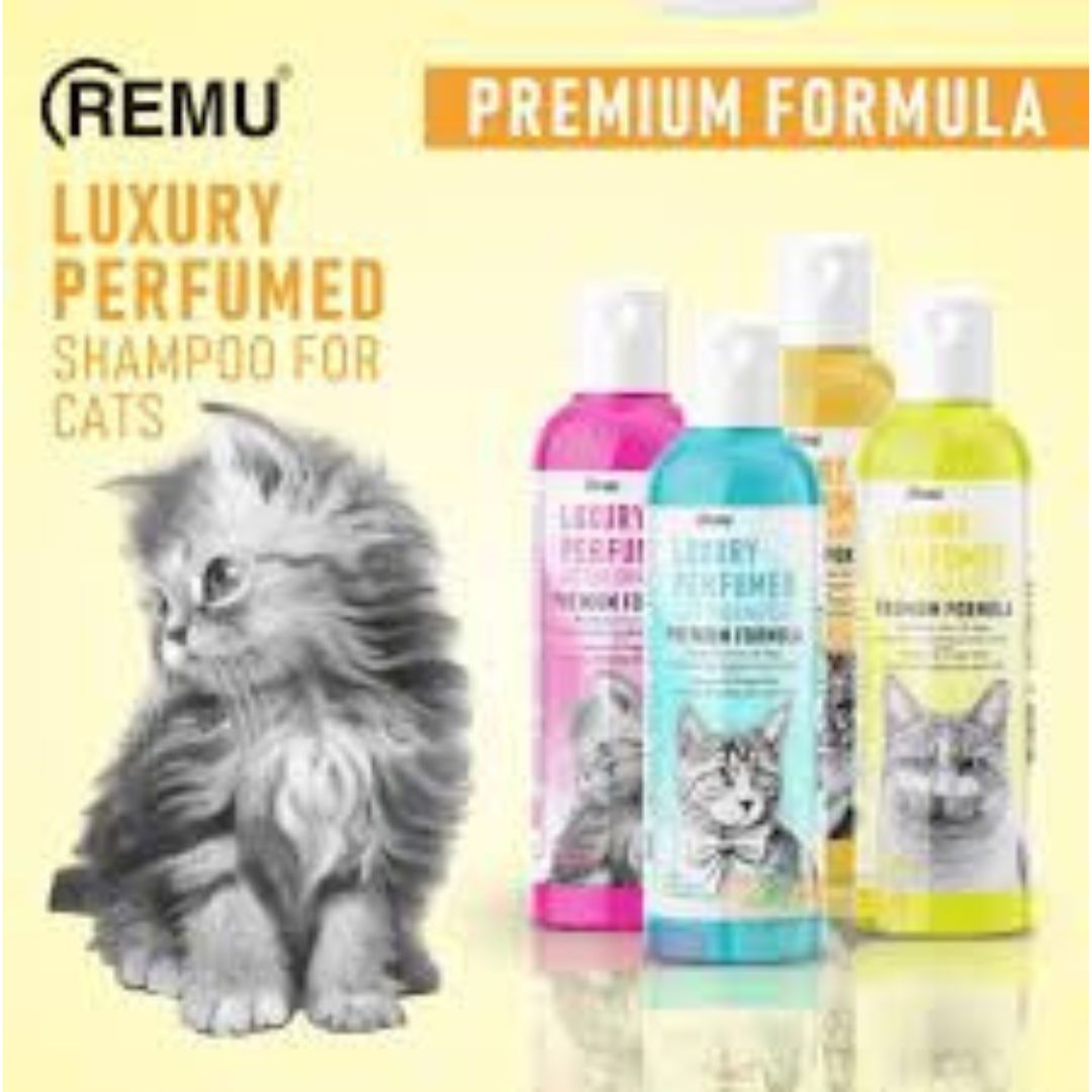 Untitled_design_20.jpg Remu Luxury Perfumed Cat Shampoo – 320 ML - Image 1