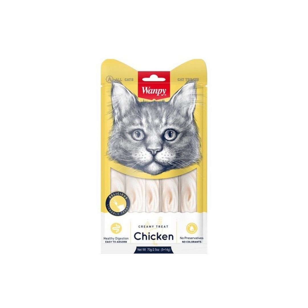 Wanpy-Creamy-Lickable-Treats-Chicken-For-Cat.jpg Wanpy Creamy Treat - Image 1