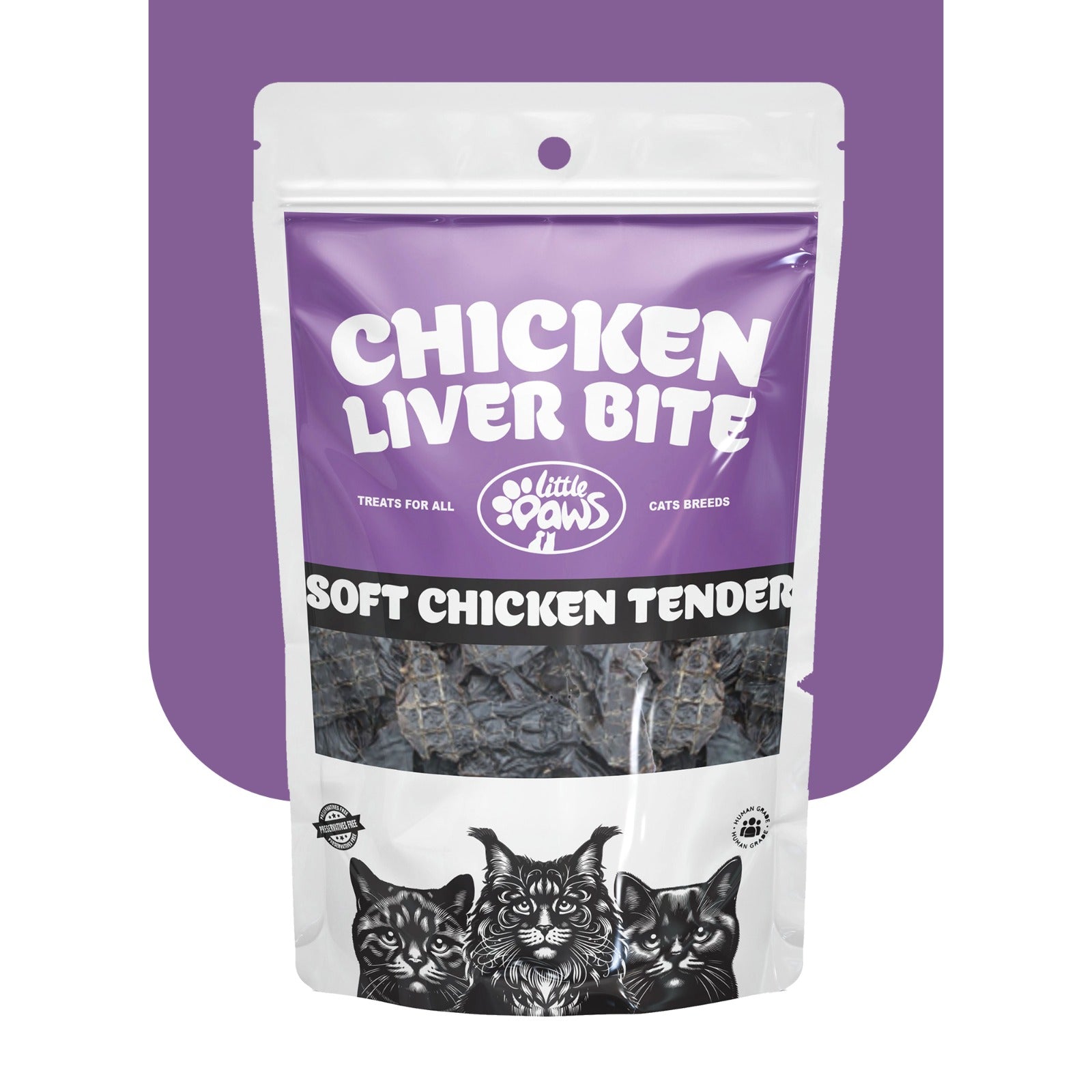 WhatsApp_Image_2024-09-21_at_9.49.11_PM.jpg Little Paws Chicken Liver Bites | Treat for Cats - Image 1