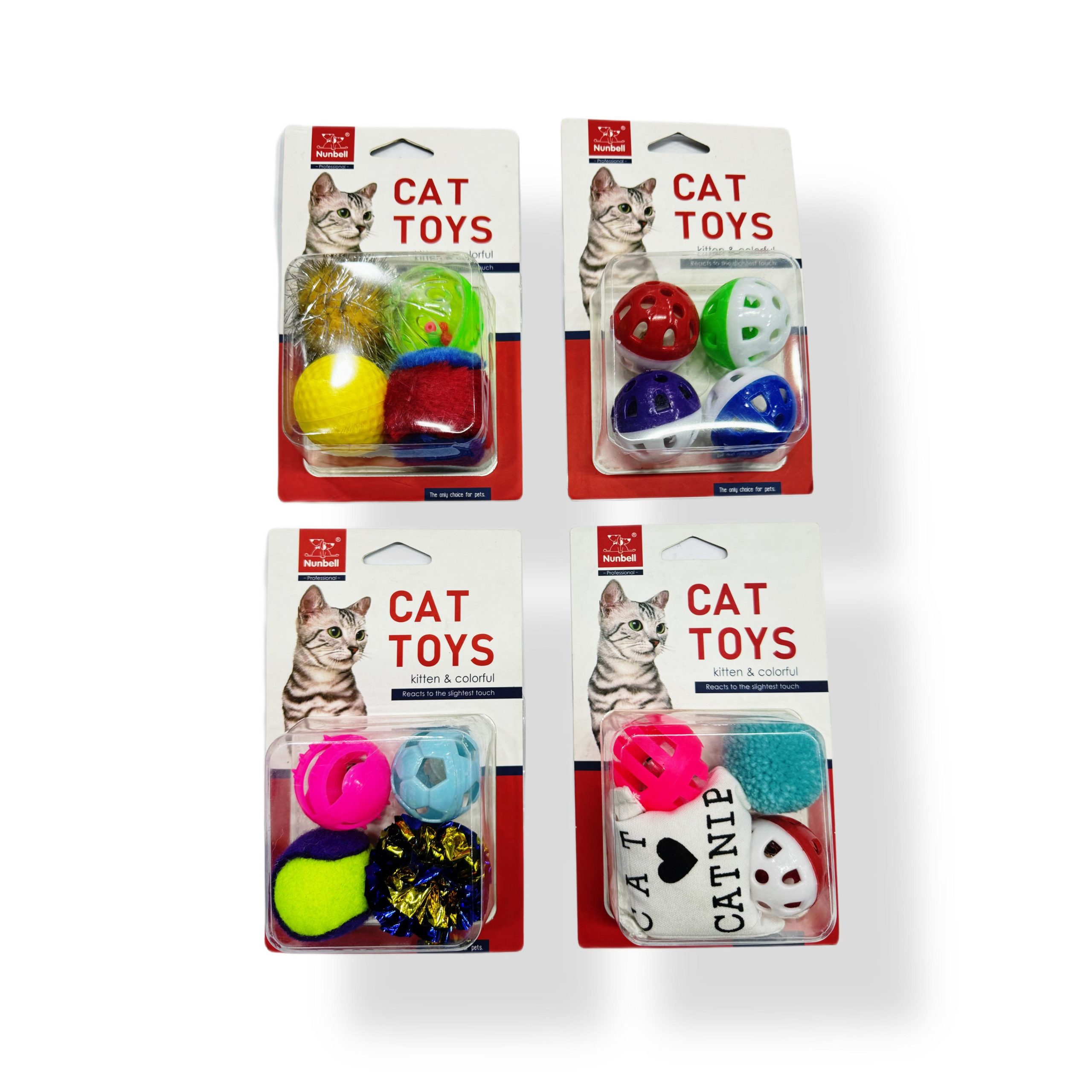 f2686ed9-7797-4bc3-81ae-55623ec03f29.jpg NunBell Cat Toy 4 Pieces Set - Image 1