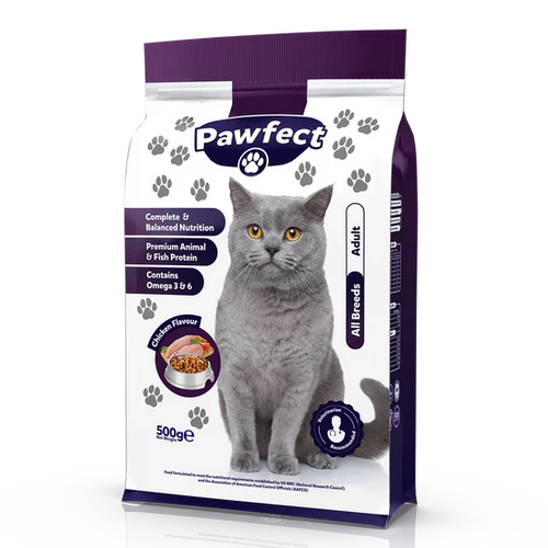 pawfectad500g.png Pawfect Adult Cat Food 500G - Image 1