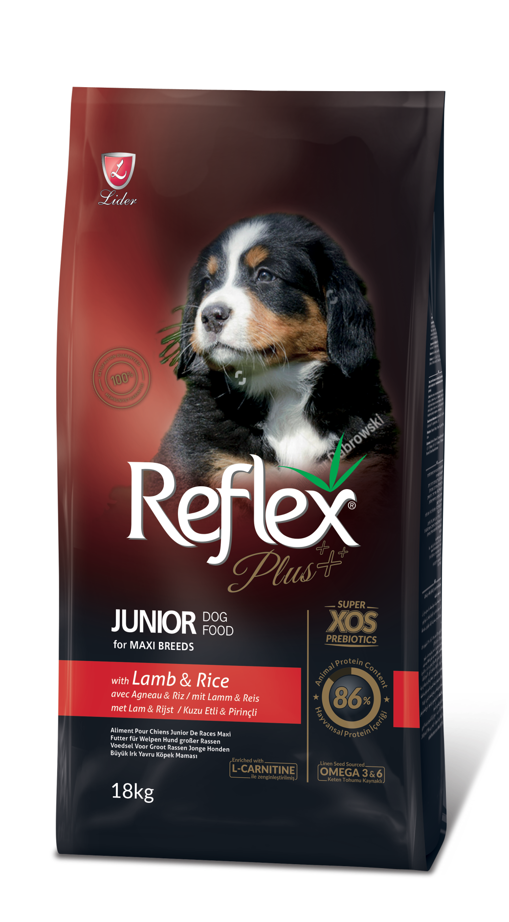 product_gallery_2023-09-08_11-53-28.png Reflex Plus Junior Large Breed Puppy Food with Lamb and Rice - Image 1