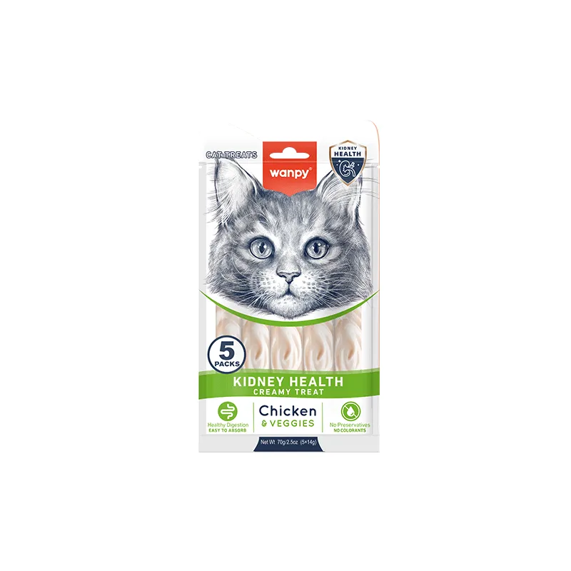 wanpy-kidney-health-kreminis-skanestas-katems-su-vistiena-ir-darzovemis-70-g.png Medicated Wanpy Kidney Health Creamy Treat Chicken And Veggie – 70 Gram - Image 1