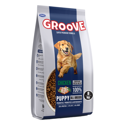Groove Puppy Food – Beef or Chicken Flavor