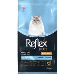 Reflex Plus Adult Cat Food Hairball & Indoor with Salmon – 1.5 Kg