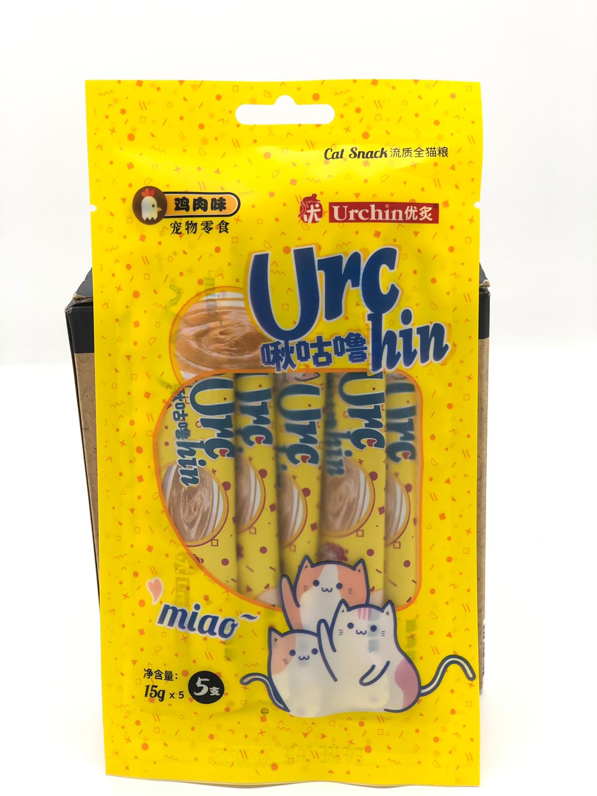 urchin-creamy-treats.jpg-chicken Urchin Cat Creamy Treats Cat Snack - Image 1